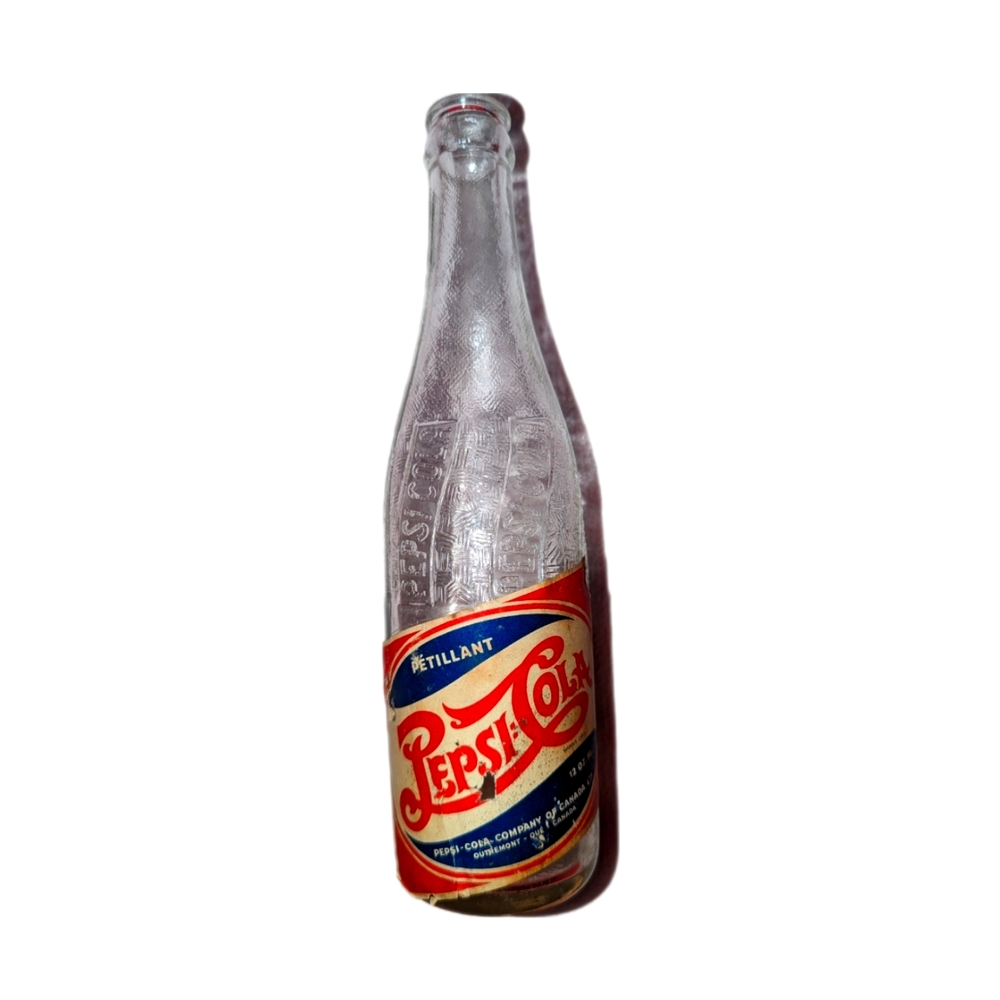 1940s Pepsi-Cola with Paper Label from Outremont, PQ